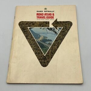 Rand McNally Road Atlas Travel Guide 1968 Vintage VTG Complete